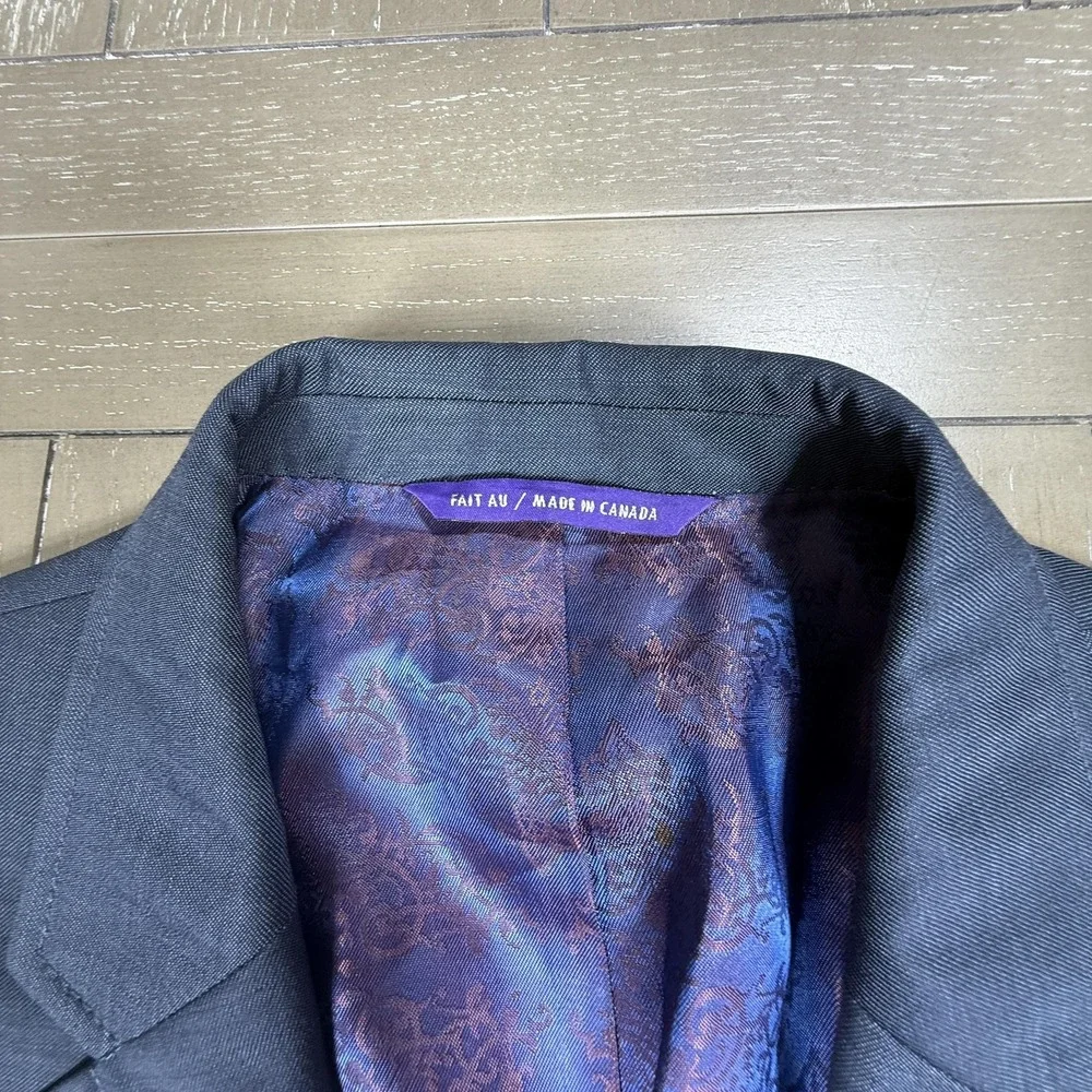 Ted Baker Blazer‎ Mens 42L Blue Endurance Jarrett SPJ 100% Wool Two Button